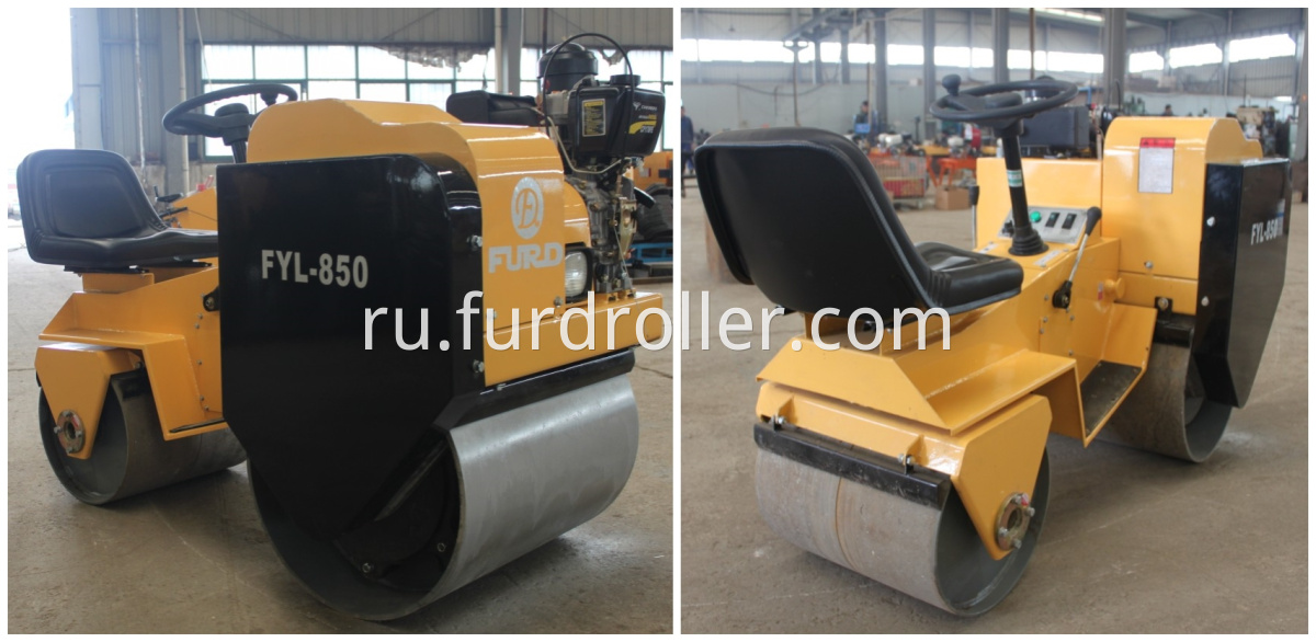 smooth drum road roller